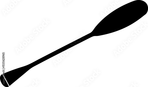Paddle Silhouette Vector Illustration 
