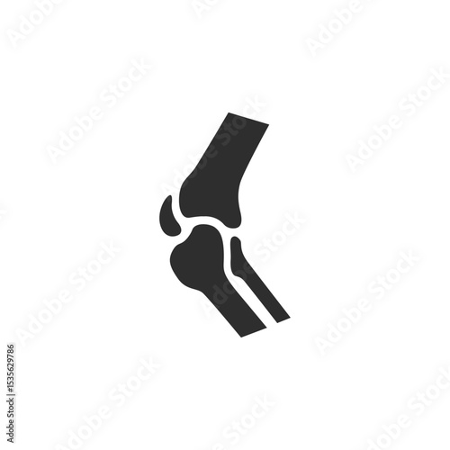 knee joints icon vector