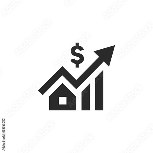 mortgage rates icon. cost of living rising