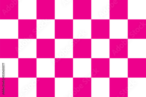 Pink and white chess board pattern as seamless repeat style, replete image design for fabric printing Vector Background pink Checkerboard Abstract Seamless Pattern Print on the wall or the tablecloth.
