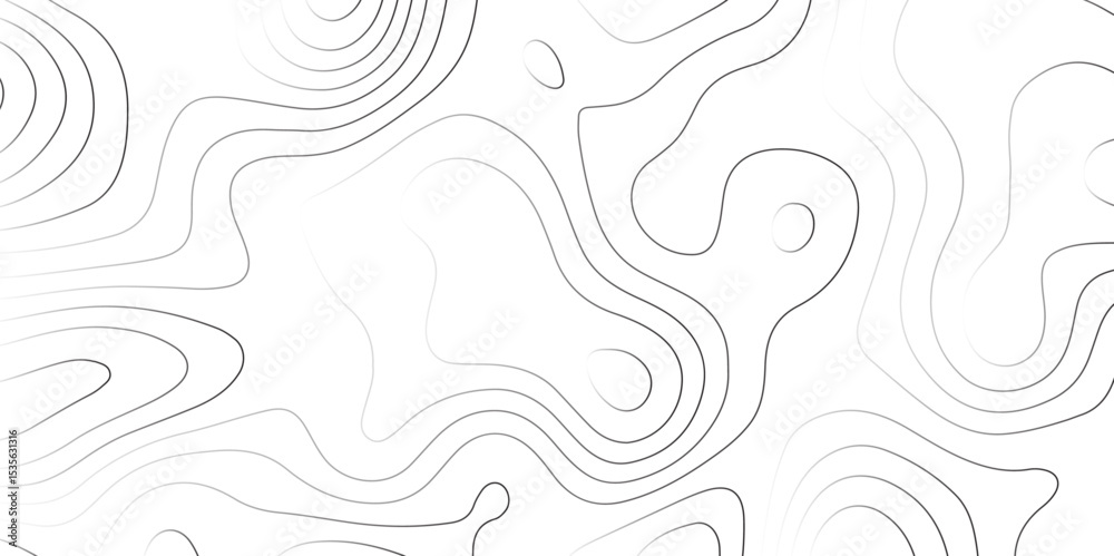 Fototapeta premium vector geographic contour mounted map background- Abstract white topography vector background 