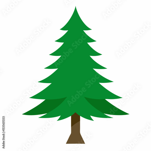 christmas tree  on white