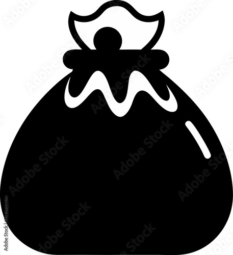 Treat Bag Silhouette Vector Illustration 