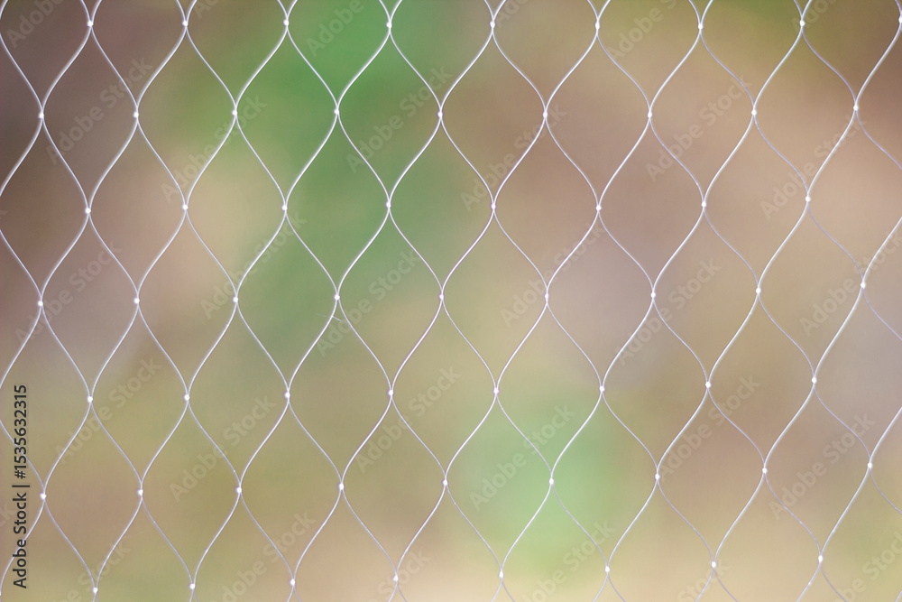 Fototapeta premium Fishing Net Close-up – Abstract Depth and Texture