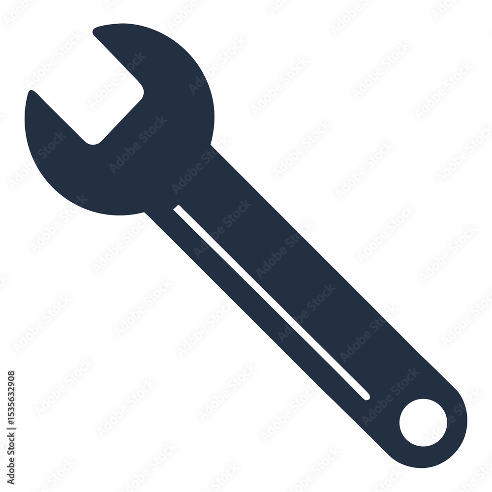 single-wrench-tool-on-white- single-wrench-tool-on-white-
