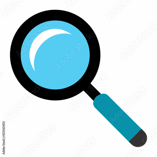 one-single-magnifying-glass-on-white-background