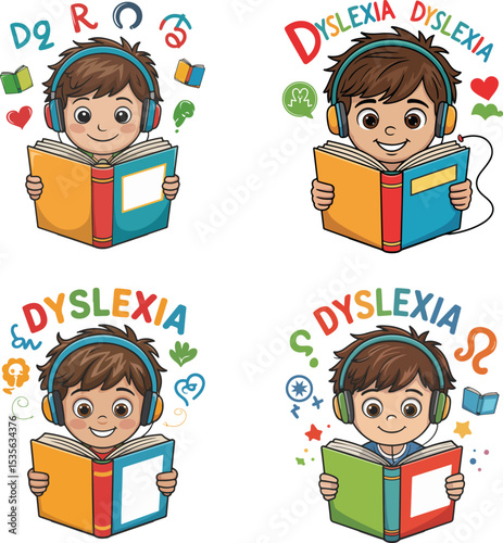 children reading book