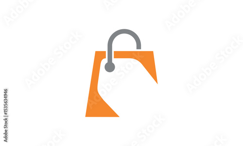 a graphic image with a shopping discount theme, on a white background. vector graphic base.