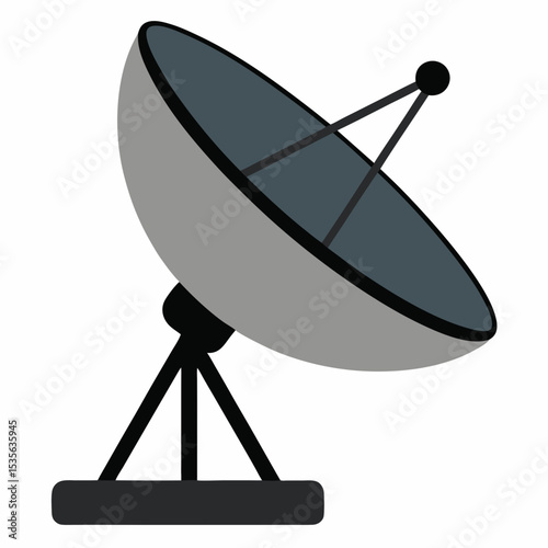 satellite dish on a white background