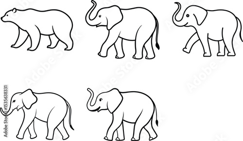 vector illustration of an elephant