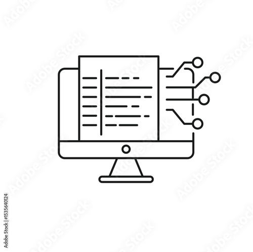 Data Authorization  Editable line icon