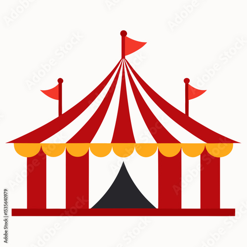circus tent vector illustration