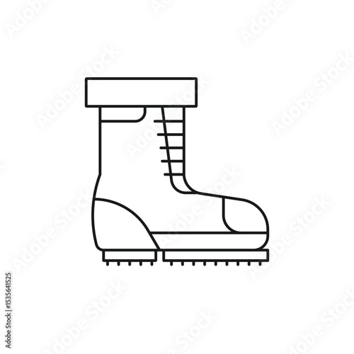 Ice Boot Editable line icon 