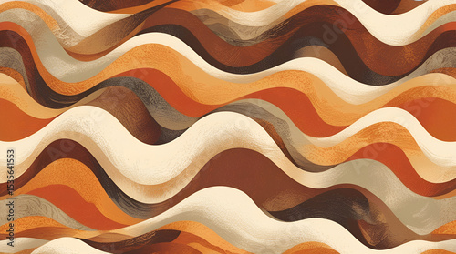 abstract seamless pattern with waves