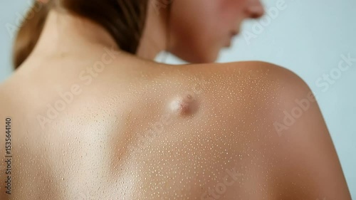 Wallpaper Mural Woman showing skin hydration and mole on shoulder Torontodigital.ca