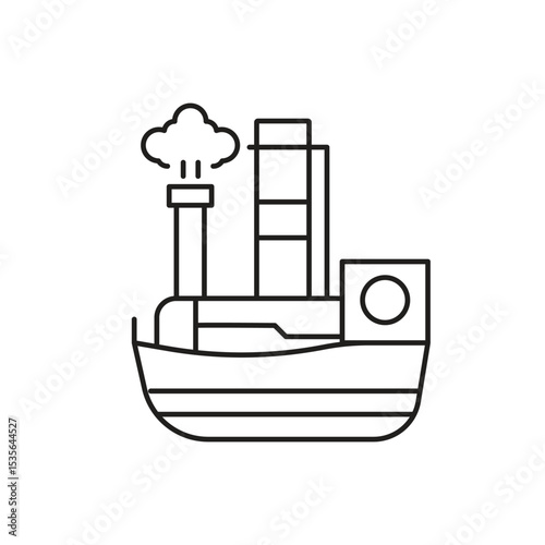 Steam Machine Editable line icon 