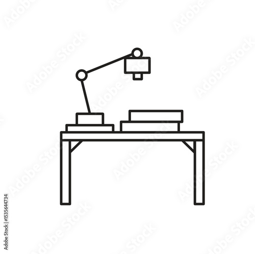 Education Table Editable line icon 