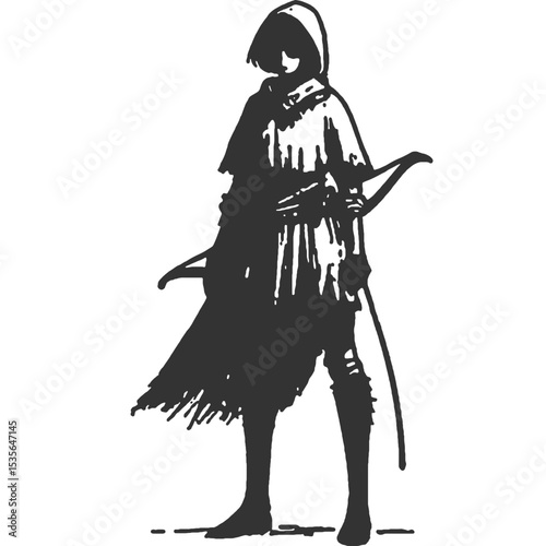 Unequal Burdens Vintage Illustration Vector
