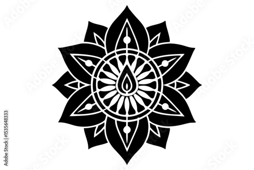 Sacred Prayer Mandala - Spiritual Art, Meditation Design, Divine Symbol