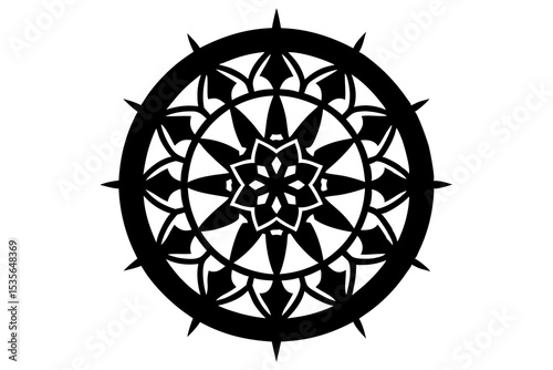 Ottoman Orb Mandala Art – Intricate Islamic Geometric Design & Sacred Symbolism