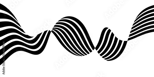  Abstract perspective line stripes, geometric shape with 3d dimensional effect