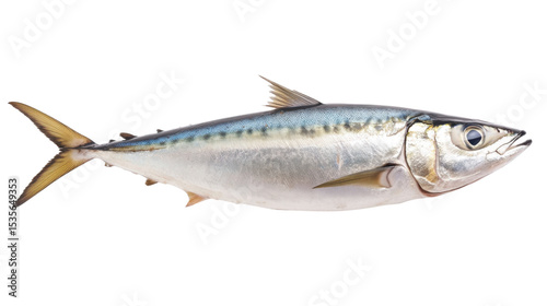 Atlantic horse mackerel trachurus  trachurus isolated on white background 