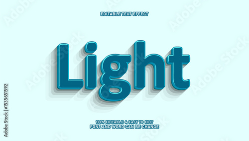 Editable Light Text Effect