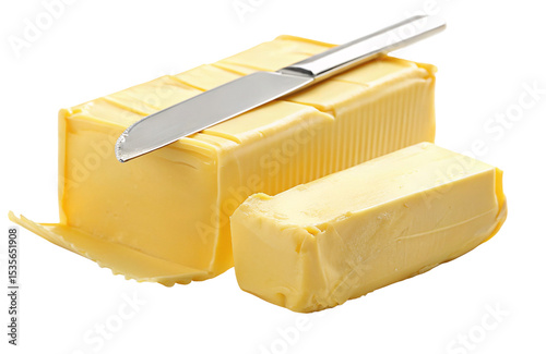 Butter block with knife dairy product cooking ingredient baking fat spreadable delicious breakfast food