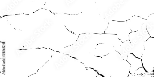 "Cracked black and white surface texture, perfect for use in grunge design, vintage backgrounds, distressed overlays, or aged wall effects. High-contrast abstract pattern for creative projects"