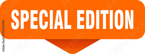 special edition sticker. special edition sign on transparent background