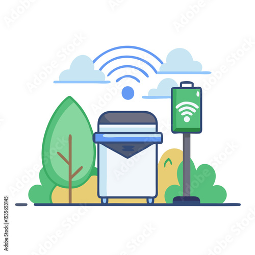 vector illustration of street