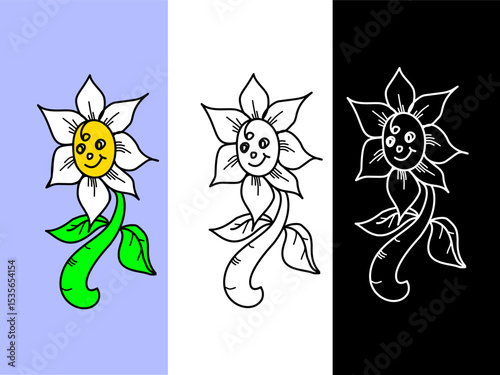 set of funny cartoon animals