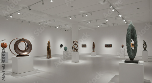 Modern Sculptures in Minimalist Architecture Gallery Buildings and Architectural Design