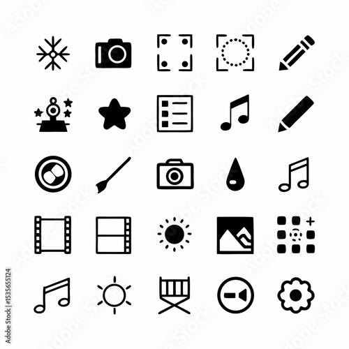Clean, minimalist vector icons depicting various settings; office, home, cafe, outdoors, etc. Ideal for UI/UX design.