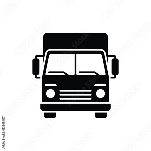 Delivery Truck Icon Simple Vector Illustration