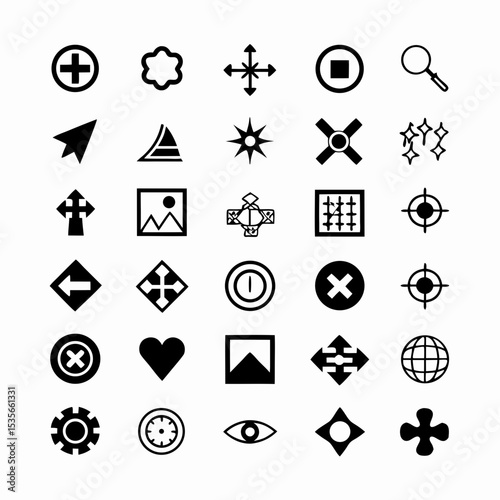 Illustrative icons representing a search engine's interface and key search terms; emphasize digital search concepts.