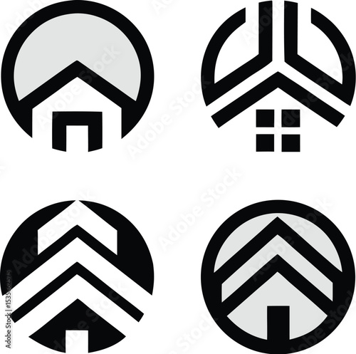 . Minimalist Real Estate Logo Collection