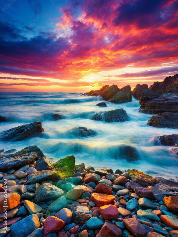 Obraz premium sunset over the sea