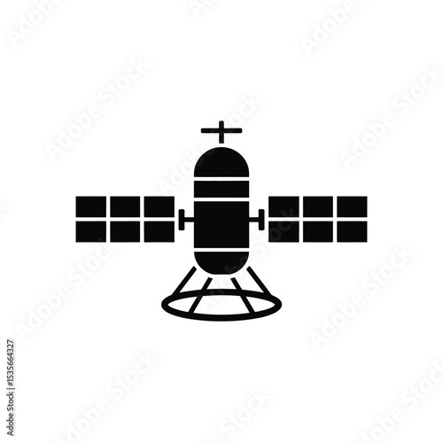 Satellite Icon Space Exploration and Technology Symbol