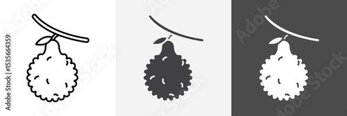 bergamot icon set vector art