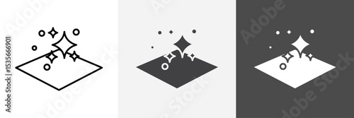 clean surface icon set vector art