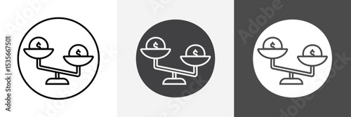 Compare price icon set vector art