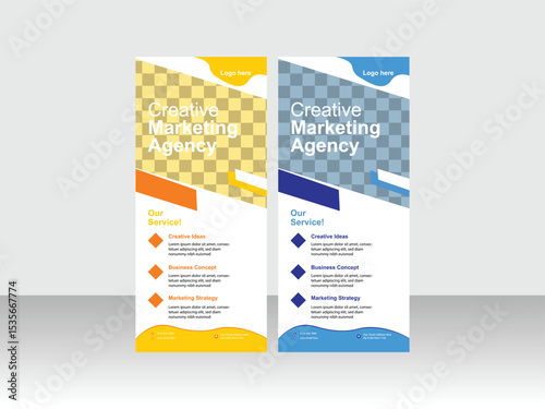 Modern business rack card or dl flyer templates