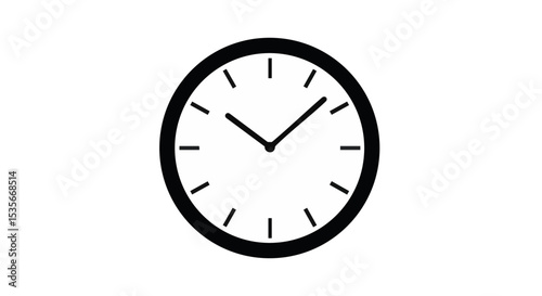  Minimal Round Clock Icon 