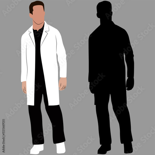 vector illustration of business man