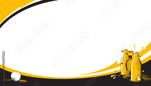 Abstract Woodball background. Sport concept
