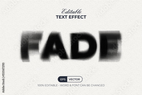 Fade Editable Text Effect Blurry Style.