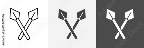lance icon set vector art