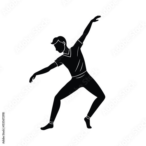 Dance Move Vector Silhouette
