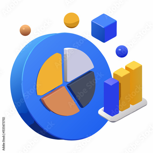 pie chart with arrow